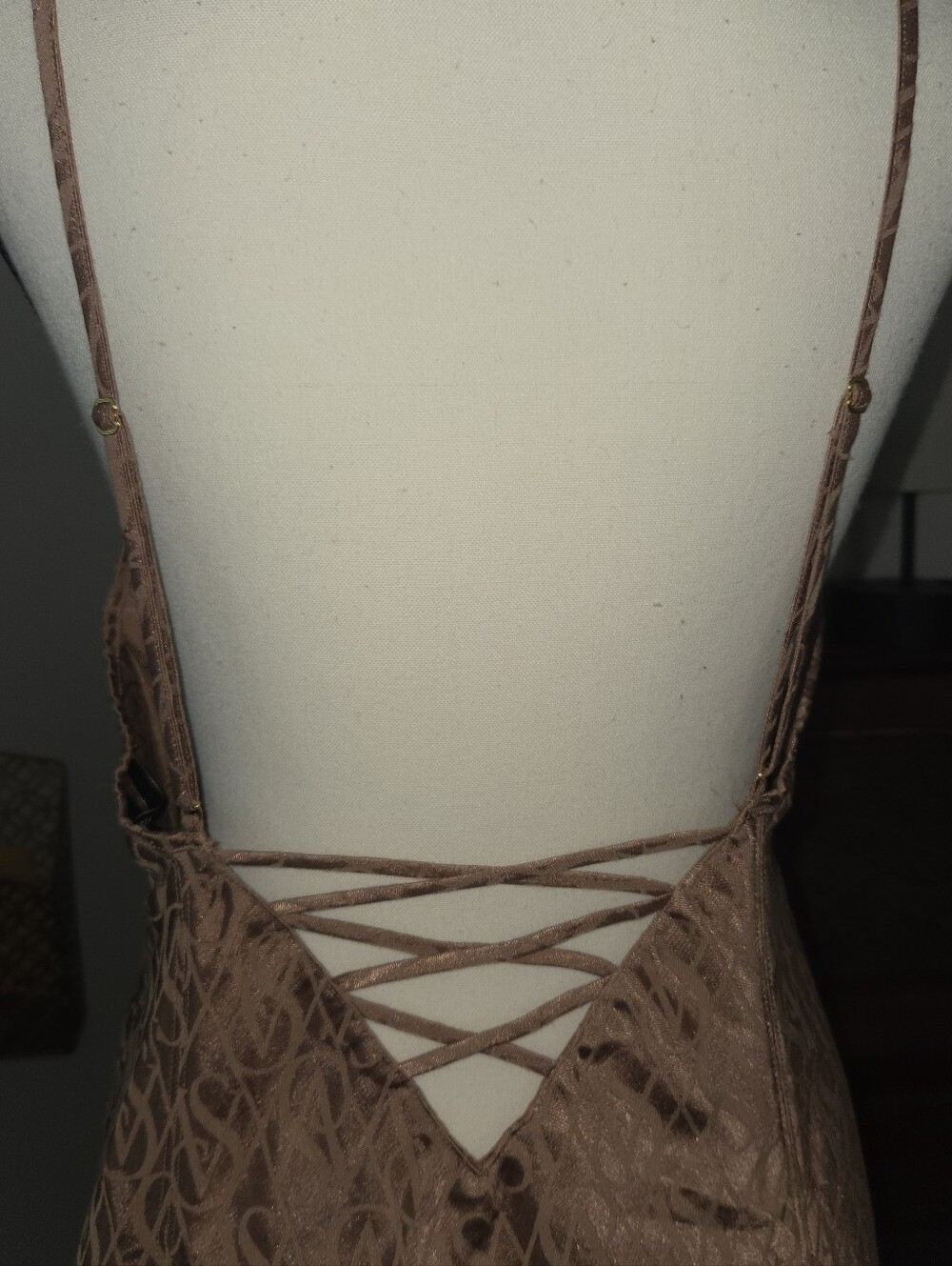Victoria's Secret Gold Slip Chemise Nightgown - Picture 3 of 5